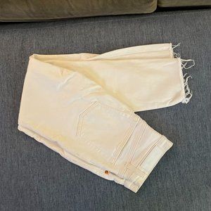 Re/Done 90s High Rise Ankle Crop Vintage White
